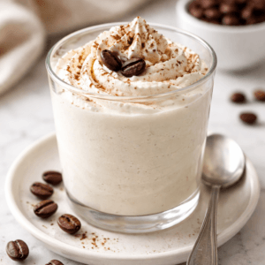 Weißes Kaffeemousse